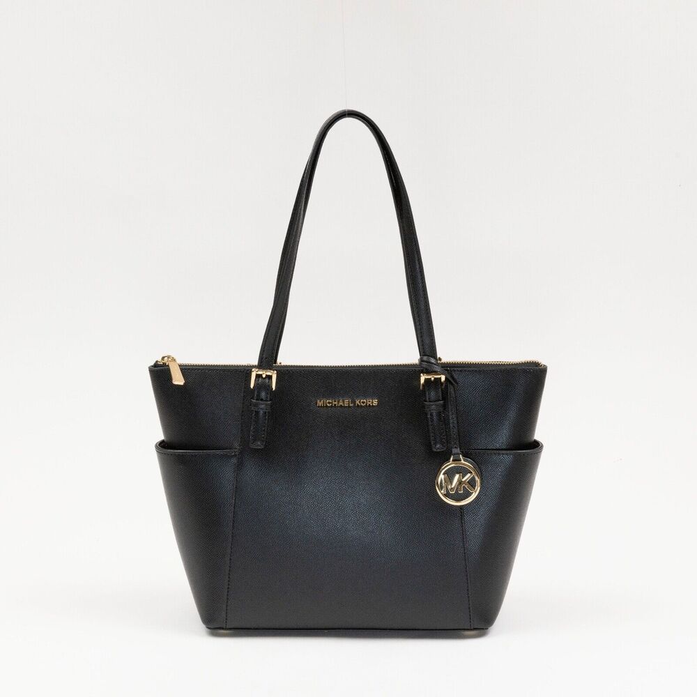 Michael Michael Kors Jet Set East West Top Zip Tote Black(Pre-owned/as pictured)